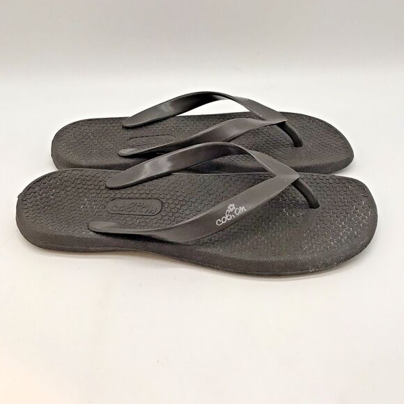 Cobian Brown Flip Flop Sandals Women's 8 Beach Thongs Pool Shoes Vegan Slip-Ons - Picture 3 of 10